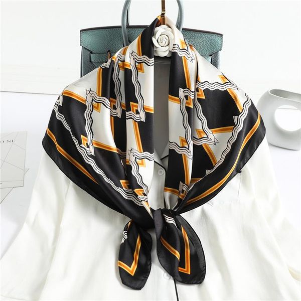 plaid print women bandana 2021 square silk scarf office lady neck scarves headscarf summer beach hijabs female foulard 90cm, Blue;gray
plaid print women bandana 2021 square silk scarf office lady neck scarves headscarf summer beach hijabs female foulard 90cm, Blue;gray