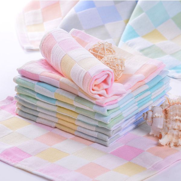 cotton gauze color grid small square baby saliva kindergarten daily necsiti towel, Blue;white
cotton gauze color grid small square baby saliva kindergarten daily necsiti towel, Blue;white