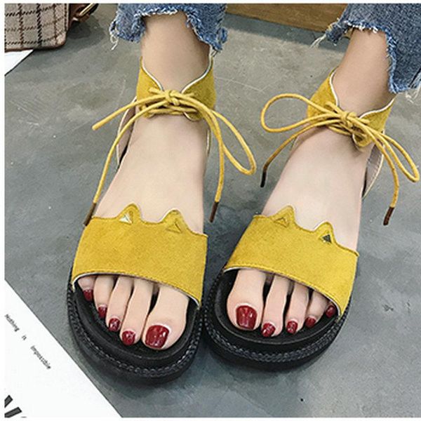 size 35-40 2021 summer elegant sandals women flat heels ankle strip shoes for women's cute ear with rivet girls loafers, Black
size 35-40 2021 summer elegant sandals women flat heels ankle strip shoes for women's cute ear with rivet girls loafers, Black