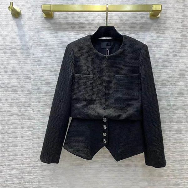women's wool & blends european and american clothing winter 2022 long sleeve single breasted button fashion black slim tweed coat
women's wool & blends european and american clothing winter 2022 long sleeve single breasted button fashion black slim tweed coat