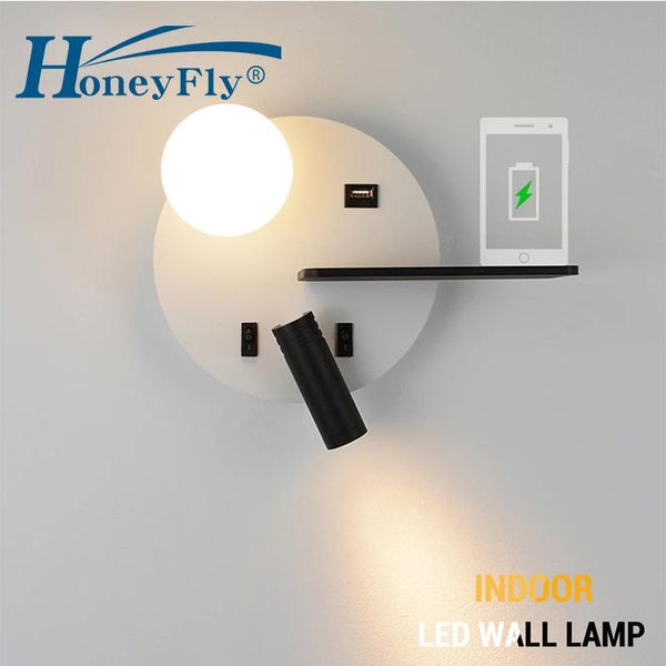 honeyfly led wall lamp usb charging port rotatable spotlight ac90-260v 7w light bedroom indoor lighting bedside
honeyfly led wall lamp usb charging port rotatable spotlight ac90-260v 7w light bedroom indoor lighting bedside