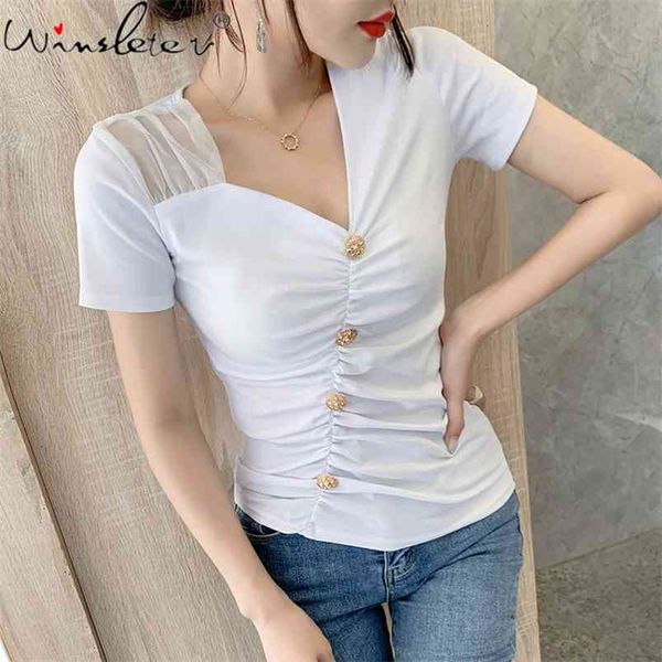 summer european style cotton t-shirt v-neck button irregularity drape patchwork lace women slim tees t14710a 210421, Black;gray
summer european style cotton t-shirt v-neck button irregularity drape patchwork lace women slim tees t14710a 210421, Black;gray
