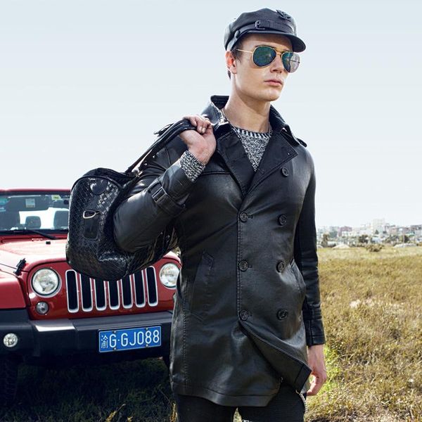 men's fur & faux gustomerd nice autumn tide leather jacket coat korean version of the slim long trend casual fashion men, Black
men's fur & faux gustomerd nice autumn tide leather jacket coat korean version of the slim long trend casual fashion men, Black