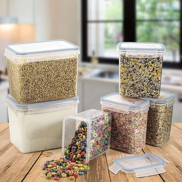 storage bottles & jars 6 pcs 1.6l/3.6l food container jar set kitchen bulk sealed multigrain tank cereal leak-proof + labels
storage bottles & jars 6 pcs 1.6l/3.6l food container jar set kitchen bulk sealed multigrain tank cereal leak-proof + labels