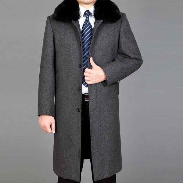 men's wool & blends winter men coats quality brand fashion casual long section overcoat thick warm coat male casaco masculino, Black
men's wool & blends winter men coats quality brand fashion casual long section overcoat thick warm coat male casaco masculino, Black