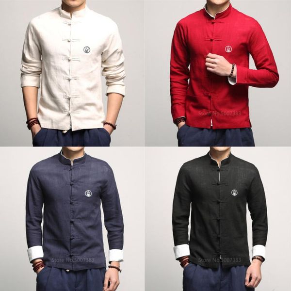 ethnic clothing 2021 man traditional chinese for men vintage full sleeve collar linen shirt tang suit hanfu style male clothes, Red
ethnic clothing 2021 man traditional chinese for men vintage full sleeve collar linen shirt tang suit hanfu style male clothes, Red