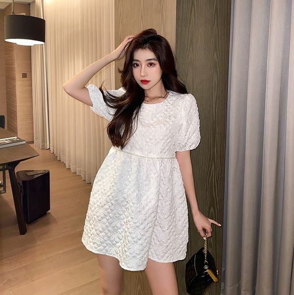 llzacoosh sweet jacquard solid women summer o neck short sleeve a line loose elegant ladies mini dresses 210514, Black;gray
llzacoosh sweet jacquard solid women summer o neck short sleeve a line loose elegant ladies mini dresses 210514, Black;gray