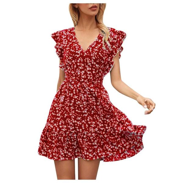 casual dresses women summer charming bohemian floral print mini dress temperament flying sleeve tunic a-line vestidos v-neck sundress, Black;gray
casual dresses women summer charming bohemian floral print mini dress temperament flying sleeve tunic a-line vestidos v-neck sundress, Black;gray