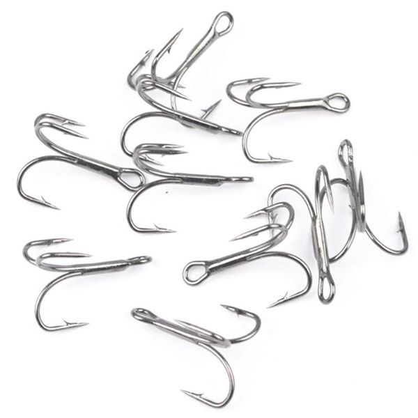 fisher 100pcs fishing treble hook high carbon steel 1/0# barbed hooks 3551 fishhook silver triple 
fisher 100pcs fishing treble hook high carbon steel 1/0# barbed hooks 3551 fishhook silver triple