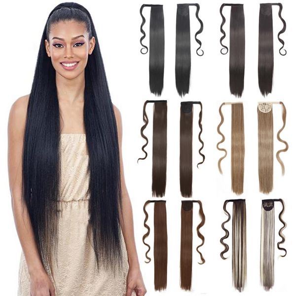 synthetic wigs amieegirl long straight hairpiece around clip in ponytail warp on hair black fake
synthetic wigs amieegirl long straight hairpiece around clip in ponytail warp on hair black fake