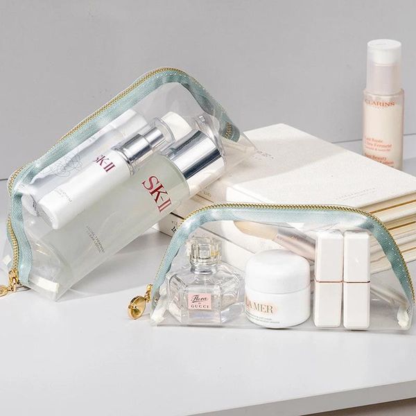 pc clear women cosmetic bag waterproof tpu zipper makeup travel large organizer washing ecessaire bags & cases
pc clear women cosmetic bag waterproof tpu zipper makeup travel large organizer washing ecessaire bags & cases