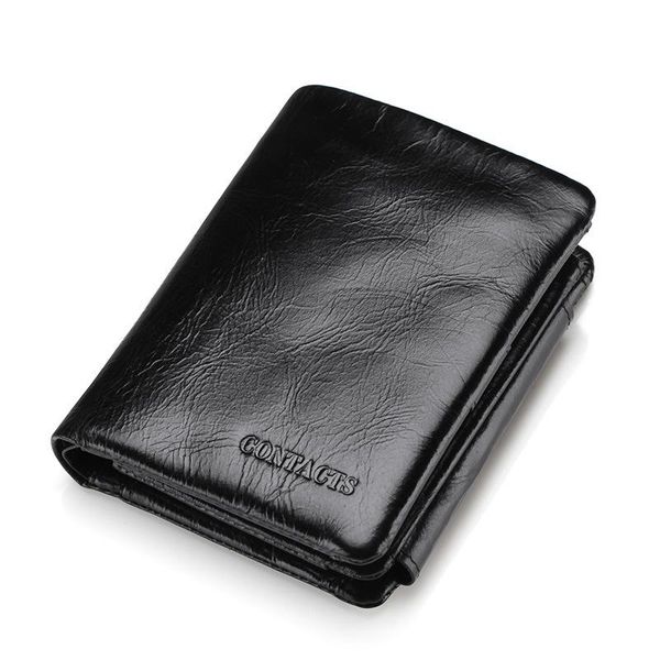 wallets men's large capacity casual genuine leather wallet oil wax short, Red;black
wallets men's large capacity casual genuine leather wallet oil wax short, Red;black