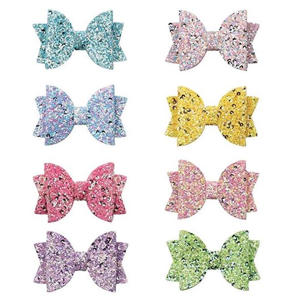mini sequins hair bows with clips shiny glitter cute hairpins girls boutique fashion headear accessoires for children accessories, Slivery;white
mini sequins hair bows with clips shiny glitter cute hairpins girls boutique fashion headear accessoires for children accessories, Slivery;white