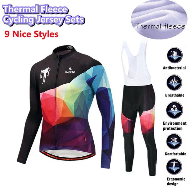 racing sets men winter thermal fleece cycling jersey long sleeve mtb bike warm bicycle bib pants set clothes ropa ciclismo, Black;blue
racing sets men winter thermal fleece cycling jersey long sleeve mtb bike warm bicycle bib pants set clothes ropa ciclismo, Black;blue