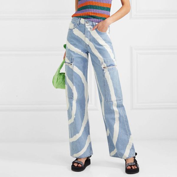 Women's Jeans CHICEVER Streetwear Stripe Denim Pants High Waist Pocket Hit Color Large Size Wide Leg Female Autumn Fashion 200930 E8GW, Blue
Women's Jeans CHICEVER Streetwear Stripe Denim Pants High Waist Pocket Hit Color Large Size Wide Leg Female Autumn Fashion 200930 E8GW, Blue
