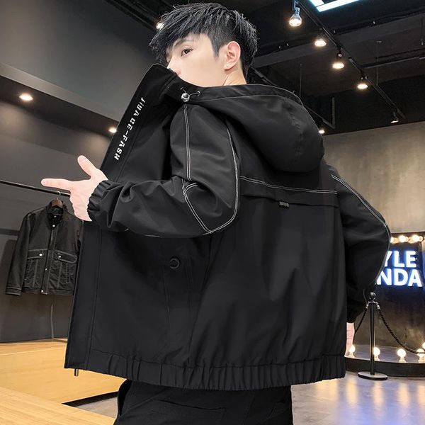 men's jackets autumn men hooded jacket zipper male casual harajuku bomber hip hop streetwear loose windbreaker coats mens clothing, Black;brown
men's jackets autumn men hooded jacket zipper male casual harajuku bomber hip hop streetwear loose windbreaker coats mens clothing, Black;brown