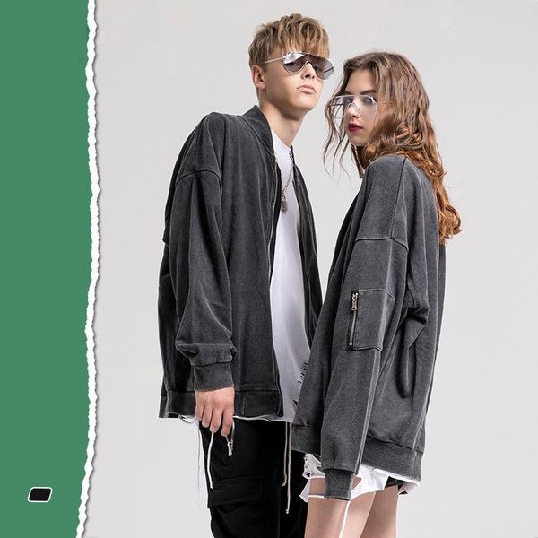 men's jackets 2621 autumn men jacket distressed washing double zipper high street personality handsome fashion couple cotton coat, Black;brown
men's jackets 2621 autumn men jacket distressed washing double zipper high street personality handsome fashion couple cotton coat, Black;brown