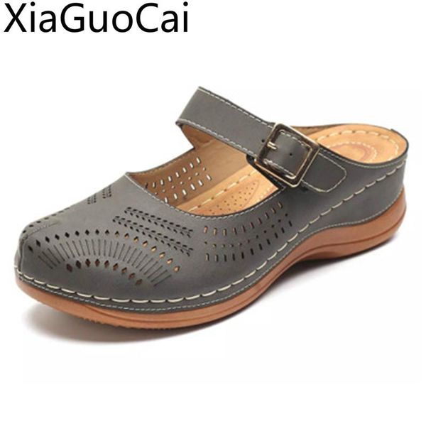 sandals big size 43 summer women hollow out round toe ladies wedges pu leather platform, Black
sandals big size 43 summer women hollow out round toe ladies wedges pu leather platform, Black