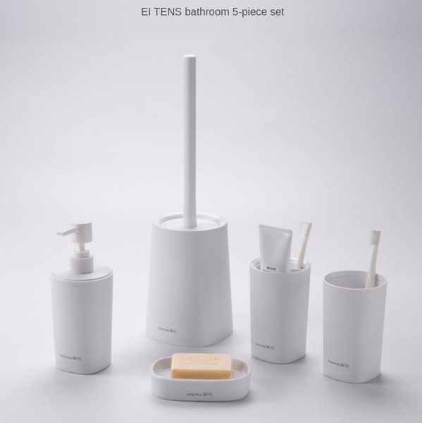 bath accessory set high-end bathroom home 5-piece creative with toilet brush gargle cup soap box accessories wc
bath accessory set high-end bathroom home 5-piece creative with toilet brush gargle cup soap box accessories wc