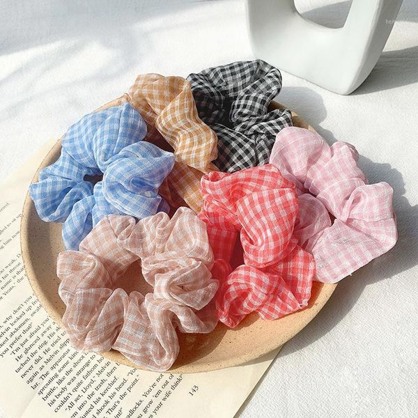 hairlyah simple women plaid large intestine hair band organza print elastic ponytail scrunchies ornament accessories1
hairlyah simple women plaid large intestine hair band organza print elastic ponytail scrunchies ornament accessories1