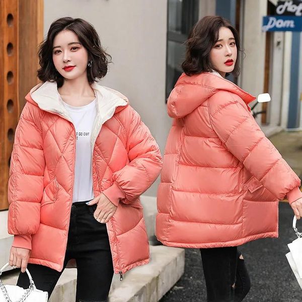 women's down & parkas 2021 winter jacket gloosy parka warm cotton jackets casual hooded padded coat female, Black
women's down & parkas 2021 winter jacket gloosy parka warm cotton jackets casual hooded padded coat female, Black