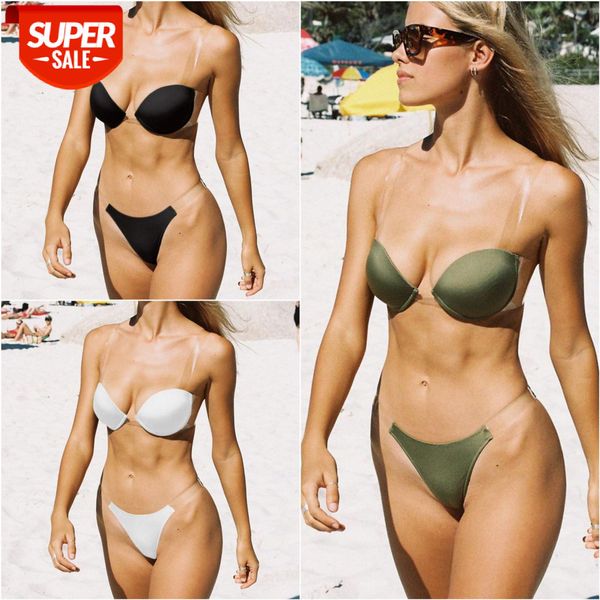 bathing suits women's split swimsuit transparent shoulder straps gathered hard bag bikini 9356 #ha5p, White;black
bathing suits women's split swimsuit transparent shoulder straps gathered hard bag bikini 9356 #ha5p, White;black
