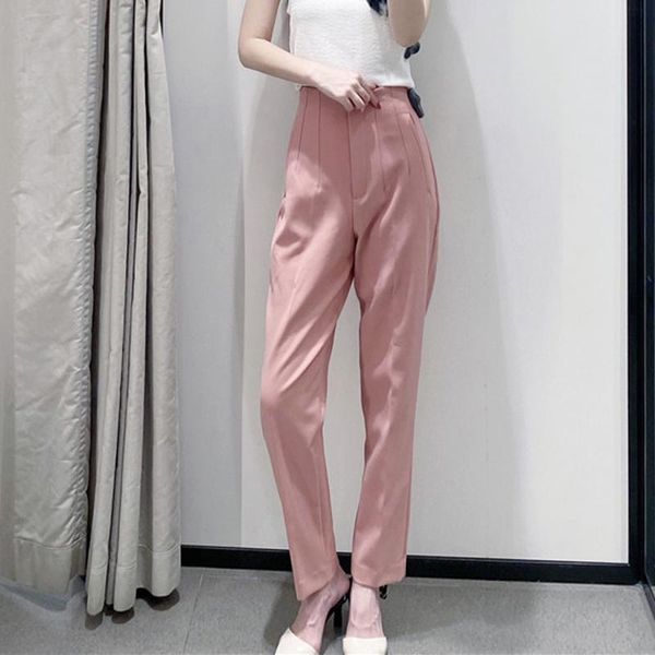 women's pants & capris spring pleated pocket zipper high waist solid female pencil trousers 2021 fashion elegant casual office lady pan, Black;white
women's pants & capris spring pleated pocket zipper high waist solid female pencil trousers 2021 fashion elegant casual office lady pan, Black;white