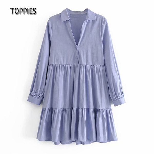 ies vintage blue cotton blouses dresses women long sleeve pleated hem mini dress casual smocks 210412, Black;gray
ies vintage blue cotton blouses dresses women long sleeve pleated hem mini dress casual smocks 210412, Black;gray