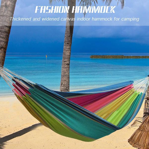 tents and shelters portable canvas hammock thicken stripe double single people hanging outdoor travel camping sleeping bed
tents and shelters portable canvas hammock thicken stripe double single people hanging outdoor travel camping sleeping bed