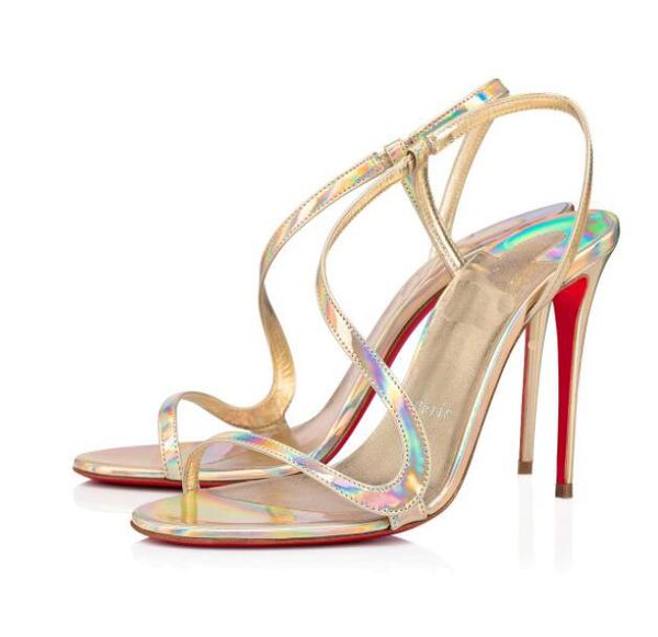 summer ladies sandals stiletto red-soled shoes rosalie 100 mm leather narrow-strap wavy design around the feet reds-soledsshoess, Black
summer ladies sandals stiletto red-soled shoes rosalie 100 mm leather narrow-strap wavy design around the feet reds-soledsshoess, Black