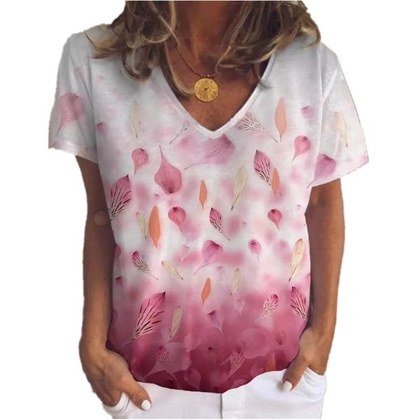 plus size gradient leaf print women's tshirt summer casual v neck short sleeve loose fashion oversize tee shirt female 210522, White
plus size gradient leaf print women's tshirt summer casual v neck short sleeve loose fashion oversize tee shirt female 210522, White