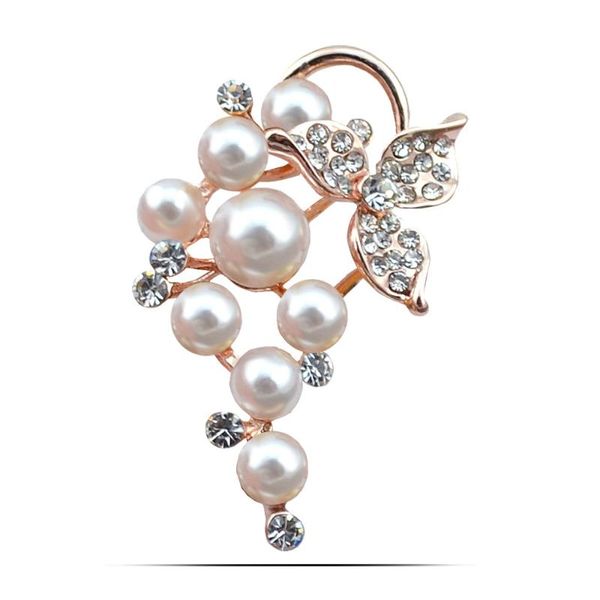 pins, brooches female brand gold color plated simulated pearl grape brooch pins for women or wedding decorating wholesale fashion jewelry, Gray
pins, brooches female brand gold color plated simulated pearl grape brooch pins for women or wedding decorating wholesale fashion jewelry, Gray