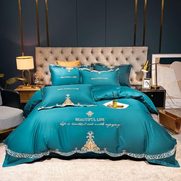 luxury green 600tc egyptian cotton gold embroidery bedding set duvet cover flat/fitted sheet pillowcases home textiles bedclothe sets
luxury green 600tc egyptian cotton gold embroidery bedding set duvet cover flat/fitted sheet pillowcases home textiles bedclothe sets