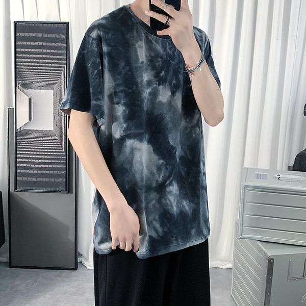 fashion trend style men's t-shirts tie dye hip hop streetwear short sleeve tees shirt cotton loose oversized mens summer, White;black
fashion trend style men's t-shirts tie dye hip hop streetwear short sleeve tees shirt cotton loose oversized mens summer, White;black