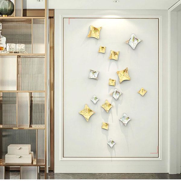 indoor home background wall decoration silver gold abstract starfish pendant mediterranean-style sea beach mural novelty items
indoor home background wall decoration silver gold abstract starfish pendant mediterranean-style sea beach mural novelty items