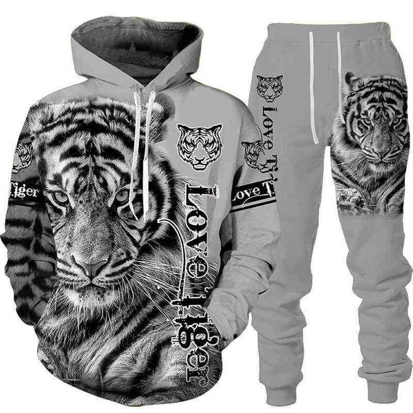 men tiger hoodie and pants 2pc set 3d print tracksuit autumn women sportswear set warm cozy tiger men hoodie suit g1217, Gray
men tiger hoodie and pants 2pc set 3d print tracksuit autumn women sportswear set warm cozy tiger men hoodie suit g1217, Gray
