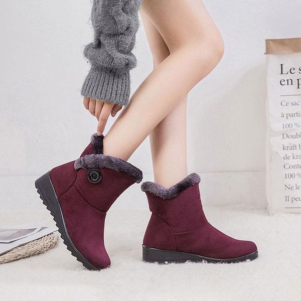 boots plus size women fashion warm snow shoes slip on round toe winter zapatos de mujer ladies, Black
boots plus size women fashion warm snow shoes slip on round toe winter zapatos de mujer ladies, Black
