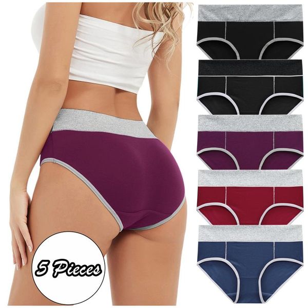 women's panties women set of 5 packs solid color patchwork briefs high waist underwear knickers bikini cotton comfortable thongs knicke, Black;pink
women's panties women set of 5 packs solid color patchwork briefs high waist underwear knickers bikini cotton comfortable thongs knicke, Black;pink
