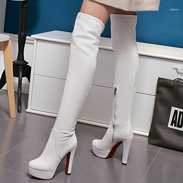 boots fashion classic women super high heels platform black over the knee autumn winter slim thighs long size 4611
boots fashion classic women super high heels platform black over the knee autumn winter slim thighs long size 4611