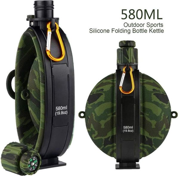 water bottle collapsible folding army tourist flask fda grade silicone kettle canteen with compass hydro
water bottle collapsible folding army tourist flask fda grade silicone kettle canteen with compass hydro