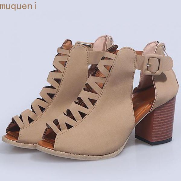 sandals women's square heel 2021 thick-soled open toe hollow gladiator lace-up summer shoes luxury designer high heels, Black
sandals women's square heel 2021 thick-soled open toe hollow gladiator lace-up summer shoes luxury designer high heels, Black
