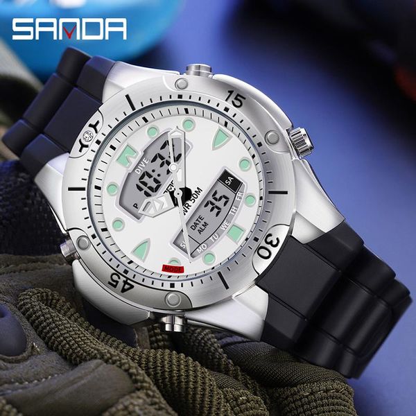 wristwatches sanda 2021 luxury sports men's s quartz watch casual military waterproof male clock relogio masculino 3009, Slivery;brown
wristwatches sanda 2021 luxury sports men's s quartz watch casual military waterproof male clock relogio masculino 3009, Slivery;brown