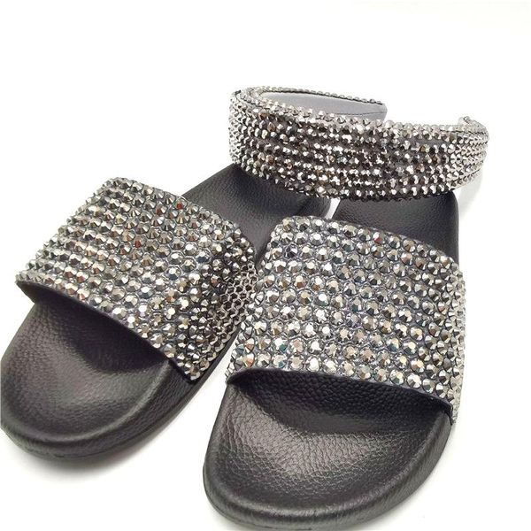 slippers summer women's bling rhinestone ladies diamond fashion non-slip slides outdoor beach flip flops female big size sandals, Black
slippers summer women's bling rhinestone ladies diamond fashion non-slip slides outdoor beach flip flops female big size sandals, Black