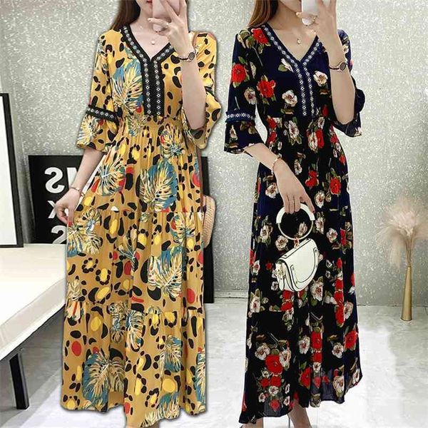 summer black yellow beach maxi dress half flare sleeve v neck tunic elegant floral print party robe for women 210520, Black;gray
summer black yellow beach maxi dress half flare sleeve v neck tunic elegant floral print party robe for women 210520, Black;gray