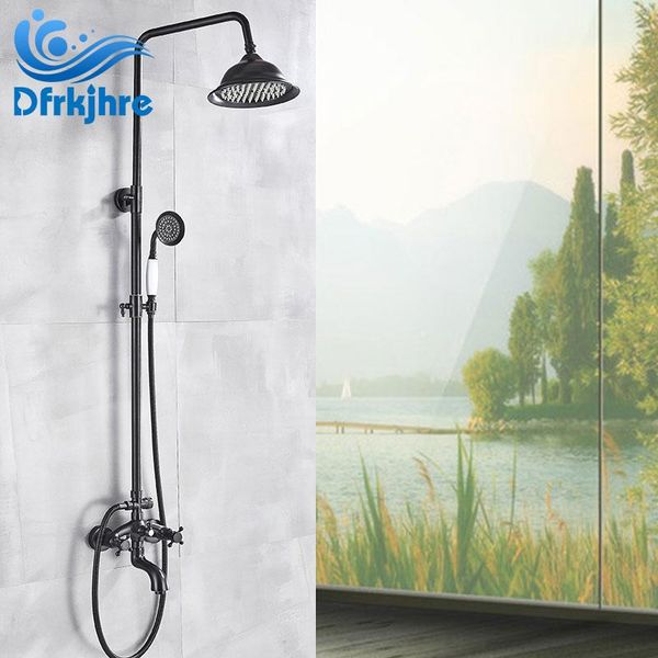shower set wall mounted bathroom black orb rainfall dual handle faucet bathtub spout handshower sprayer bath sets
shower set wall mounted bathroom black orb rainfall dual handle faucet bathtub spout handshower sprayer bath sets
