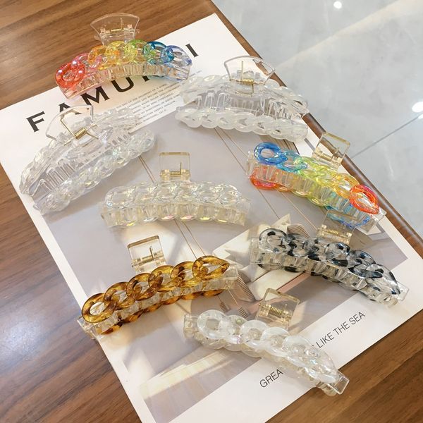 korean rainbow chains sweet clamps candy color square fans model hair claws women girls geometric scrunchies wash head clips jewelry wholesa, Slivery;golden
korean rainbow chains sweet clamps candy color square fans model hair claws women girls geometric scrunchies wash head clips jewelry wholesa, Slivery;golden