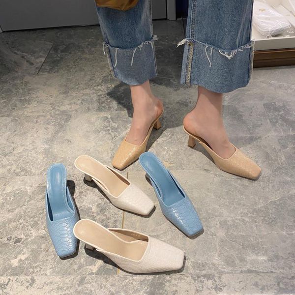 new women slippers fashion spring thin high heels ladies mules slippers shoes for woman causal female slippers shoes, Black
new women slippers fashion spring thin high heels ladies mules slippers shoes for woman causal female slippers shoes, Black