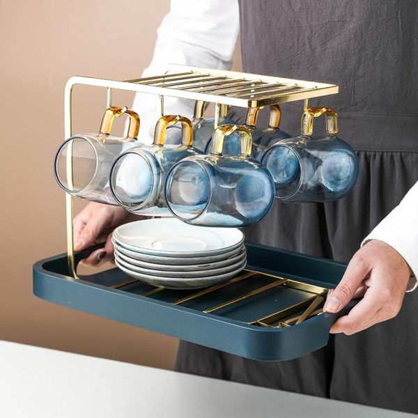 hooks & rails nordic creative cup rack, dish drain golden iron art home storage rack
hooks & rails nordic creative cup rack, dish drain golden iron art home storage rack