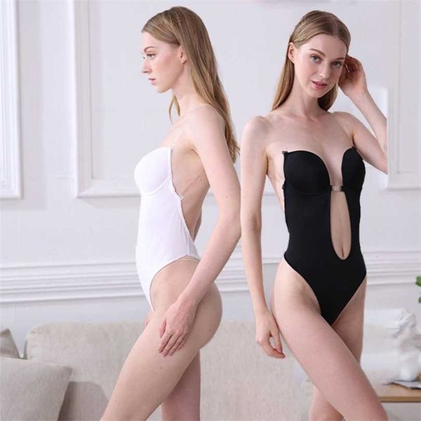 women seamless underwear bodysuit lingerie invisible slimming shaper clear strap brassiere full shapewear 211220, Black;white
women seamless underwear bodysuit lingerie invisible slimming shaper clear strap brassiere full shapewear 211220, Black;white