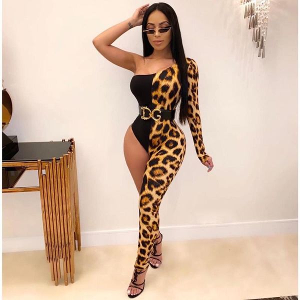 women's jumpsuits & rompers 2021 fashion leopard print asymmetrical design lady skew collar one shoulder and dew leg club catsuits, Black;white
women's jumpsuits & rompers 2021 fashion leopard print asymmetrical design lady skew collar one shoulder and dew leg club catsuits, Black;white